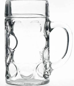 Dimpled Beer Stein Glass 45oz (Box of 6)