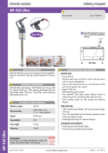 ROBOT COUPE Blender MP450 Ultra (230V/50/1)