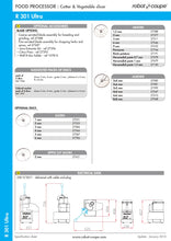 Robot Coupe Food Processor R 301 Ultra With Veg Prep Attachment (230V/50/1)
