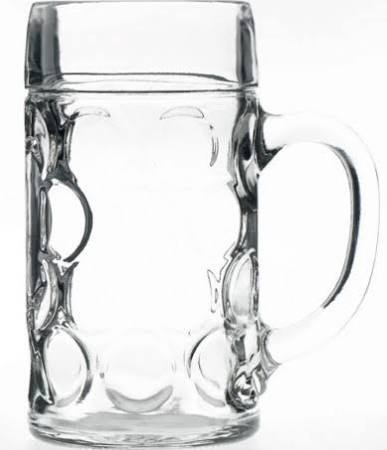 Dimpled Beer Stein Glass 45oz (Box of 6)