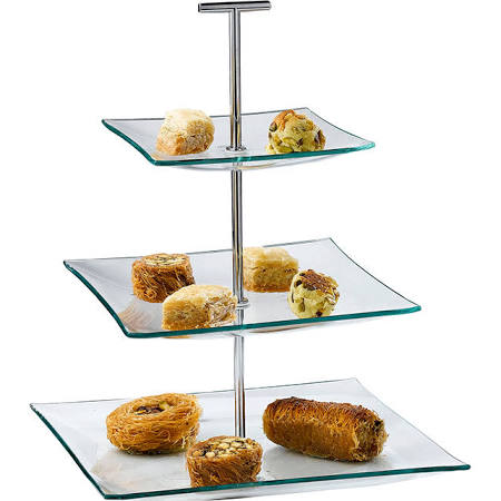 Artis 3 Tier Glass Cake Stand 