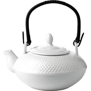 John Artis Oriental White Teapot 20cm x 12cm 1Litre 