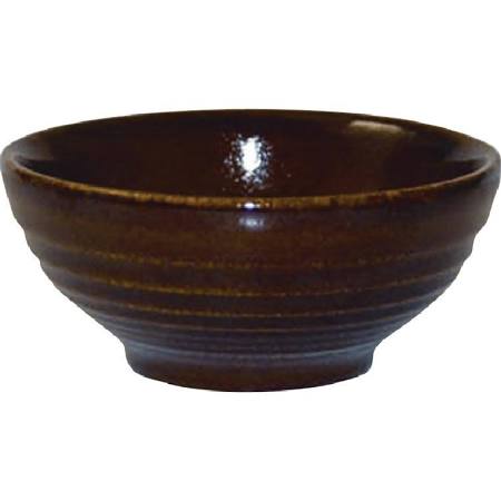 Churchill Bit on The side Brown Ripple Snack Bowls 102mm - DL409 (Box of 12)