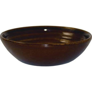 Churchill Bit on The side Brown Ripple Dip Dishes 113mm - DL422 (Box of 12)