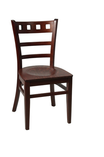 Enzo WALNUT Side Chair  **DELIVERY CHARGE WILL APPLY **