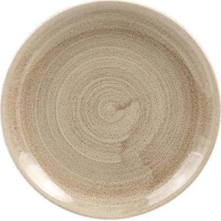 Churchill Super Vitrified Churchill Stonecast Patina Antique Taupe Coupe Plates Taupe 165mm (Box of 12)
