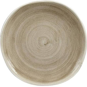 Churchill Super Vitrified Churchill Stonecast Patina Antique Organic Round Plates Taupe 264mm (Box of 12)