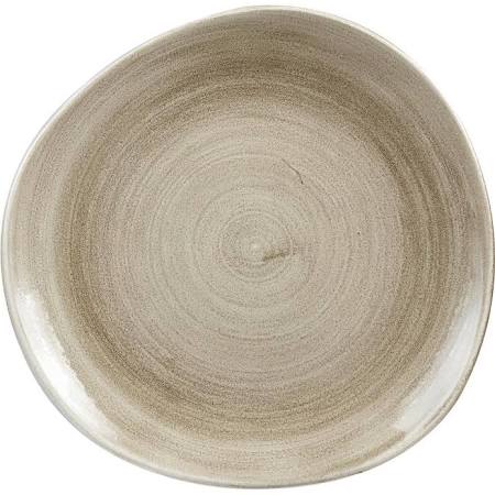 Churchill Super Vitrified Churchill Stonecast Patina Antique Organic Round Plates Taupe 286mm (Box of 12)