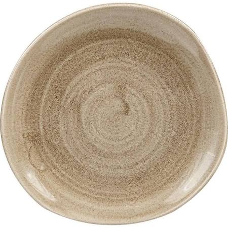 Churchill Super Vitrified Churchill Stonecast Patina Antique Organic Round Plates Taupe 186mm (Box of 12)