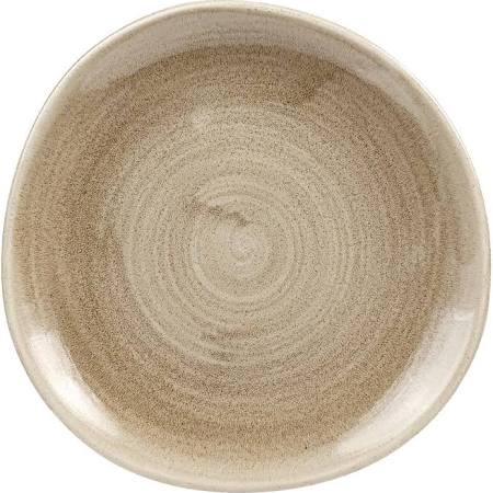 Churchill Super Vitrified Churchill Stonecast Patina Antique Organic Round Plates Taupe 210mm (Box of 12)
