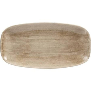 Churchill Super Vitrified Churchill Stonecast Patina Antique Rectangular Chefs Plates Taupe 298mm (Box of 12)