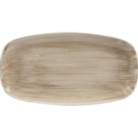 Churchill Super Vitrified Churchill Stonecast Patina Antique Rectangular Chefs Plates Taupe 355mm (Box of 6)