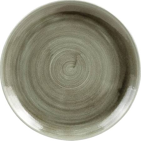 Churchill Super Vitrified Churchill Stonecast Patina Antique Round Coupe Plates Green 260mm (Box of 12)