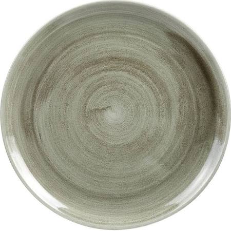 Churchill Super Vitrified Churchill Stonecast Patina Antique Round Coupe Plates Green 288mm (Box of 12)