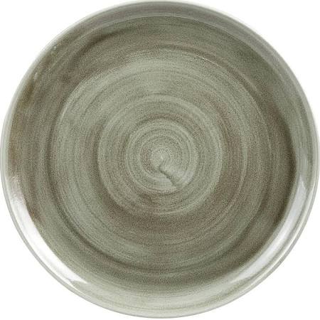 Churchill Super Vitrified Churchill Stonecast Patina Antique Coupe Round Plates Green 324mm (Box of 6)