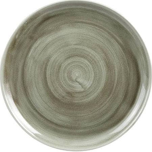 Churchill Super Vitrified Churchill Stonecast Patina Antique Coupe Round Plates Green 324mm (Box of 6)