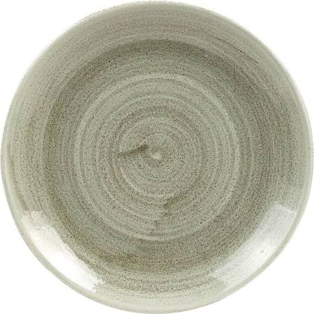 Churchill Super Vitrified Churchill Stonecast Patina Antique Round Coupe Plates Green 165mm (Box of 12)