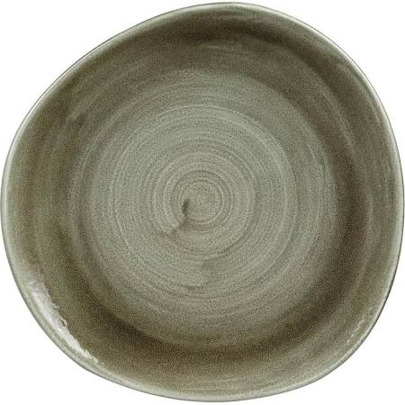 Churchill Super Vitrified Churchill Stonecast Patina Antique Organic Round Plates Green 286mm (Box of 12)