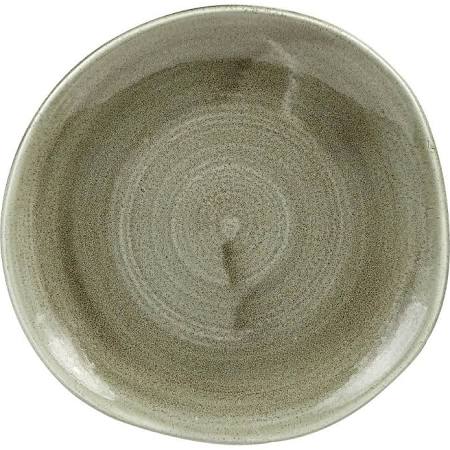 Churchill Super Vitrified Churchill Stonecast Patina Antique Organic Round Plates Green 186mm (Box of 12)