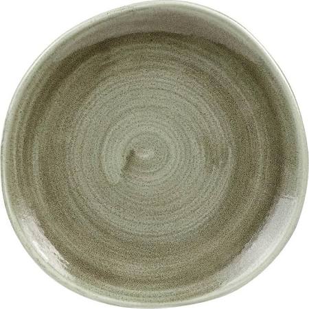 Churchill Super Vitrified Churchill Stonecast Patina Antique Organic Round Plates Green 210mm (Box of 12)