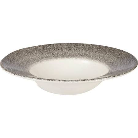 Churchill Raku Quartz Black Profile Wide Rim Bowl 28cm (Box of 12)