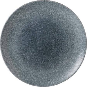 Churchill Raku Topaz Blue Coupe Plate 26.5cm 10.25" (Box of 12)