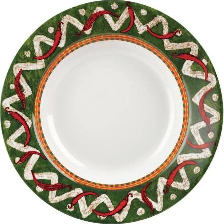 Churchill Salsa Rimmed Pasta Plates - Ca622 (Box of 12)