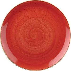 Churchill Stonecast Round Cappuccino Saucers Spiced Orange 185mm - DK5 (Box of 12)