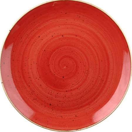 Churchill Stonecast Round Coupe Bowls Berry Red 248mm DB064 (Box of 12)