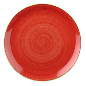 Churchill Stonecast Berry Red Evolve Coupe Plate 6.5