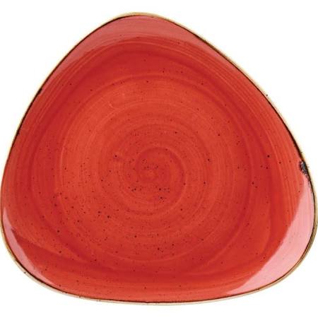 Churchill Stonecast Berry Red Triangle Plate 19.2cm / 7