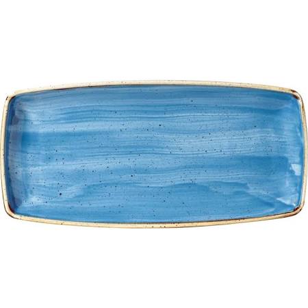 Churchill Stonecast Rectangular Plate Cornflower Blue 295 x 150mm (Box of 12)