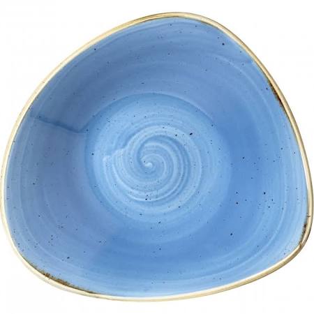 Churchill Stonecast Triangle Bowl 600ml 21oz - Cornflower Bluek (Box of 12)