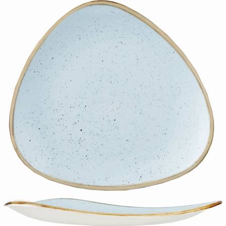 Churchill Stonecast Lotus Triangle Plate 26.5cm 10 1/2