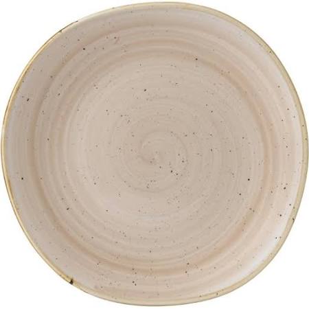 Churchill Stonecast Nutmeg Cream Organic Round Plate 10.4 /26cm x12 (Box of 12)