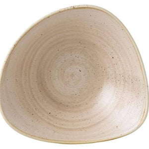 Churchill Stonecast Triangle Bowl 9.25" Nutmeg Cream (Box of 12)