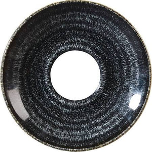 Churchill Charcoal Black Saucer 15.6cm / 6.25" (Box of 12)
