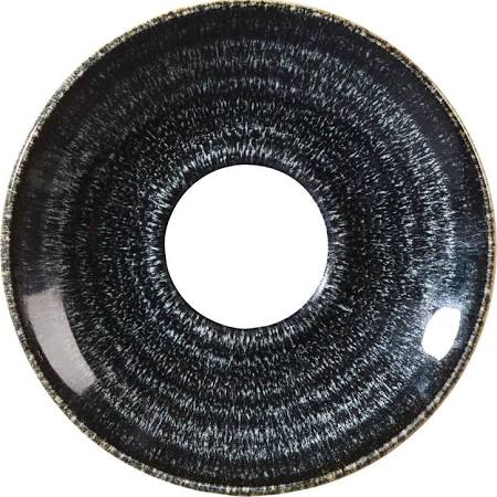 Churchill Charcoal Black Saucer 15.6cm / 6.25