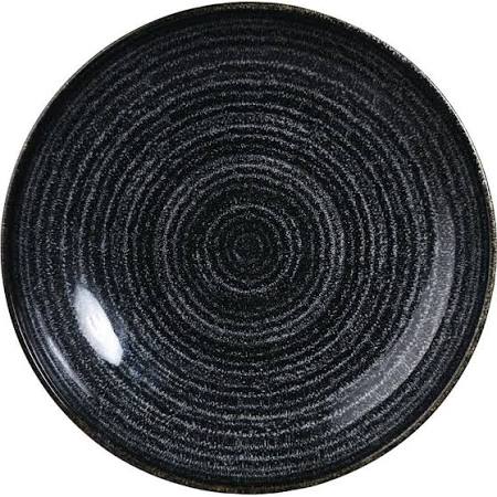 Churchill Studio Prints Charcoal Black Coupe Plate 182mm DA265 (Box of 12)