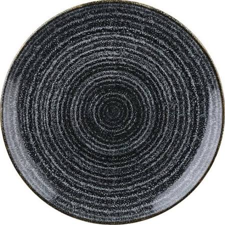 Churchill Studio Prints Charcoal Black Coupe Plate 165mm DA263 (Box of 12)