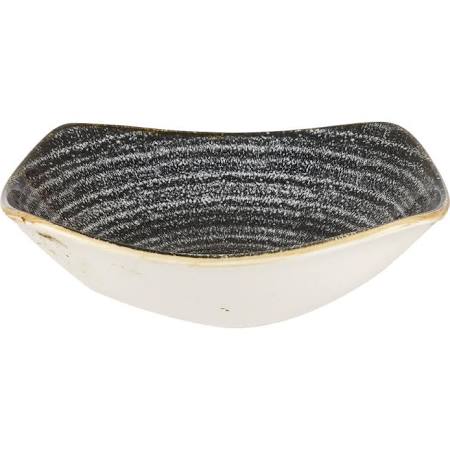 Studio Prints Homespun Charcoal Black Square Bowls 7