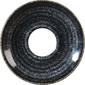 Churchill Studio Prints Charcoal Black Wide Rim Bowl 240mm DM450 (Box of 12)