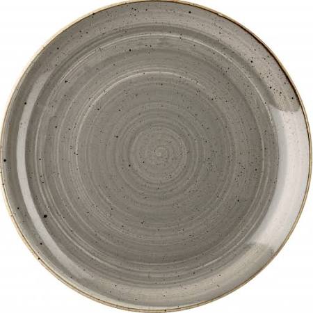 Churchill Stonecast Peppercorn Grey Evolve Coupe Plate 11.25