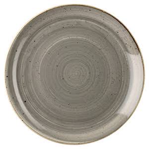 Churchill Stonecast Peppercorn Grey Evolve Coupe Plate 8.67