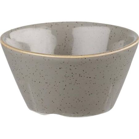Churchill Stonecast x Squared Sauce Dish Peppercorn Grey 3oz (Box of 12)