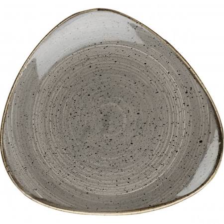 Churchill Stonecast Peppercorn Grey Lotus Plate 10