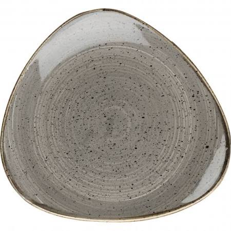 Churchill Stonecast Peppercorn Triangle Plate 9 