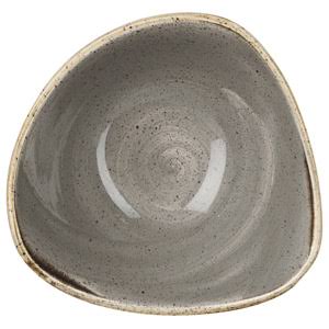 Churchill Stonecast Peppercorn Triangular Bowl 15.3cm x 12 | Rustic (Box of 12)