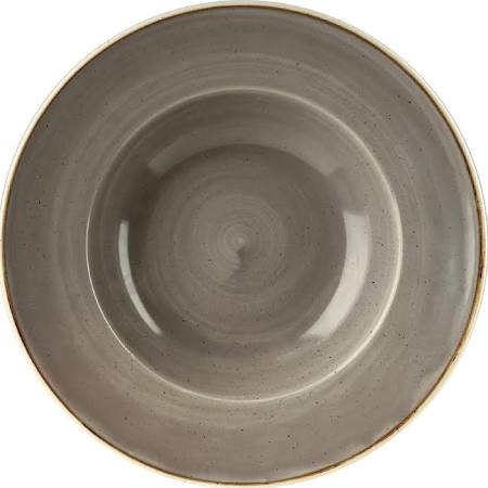 Churchill Stonecast Wide Rim Bowl 468ml 28cm - Peppercorn Greyk (Box of 12)