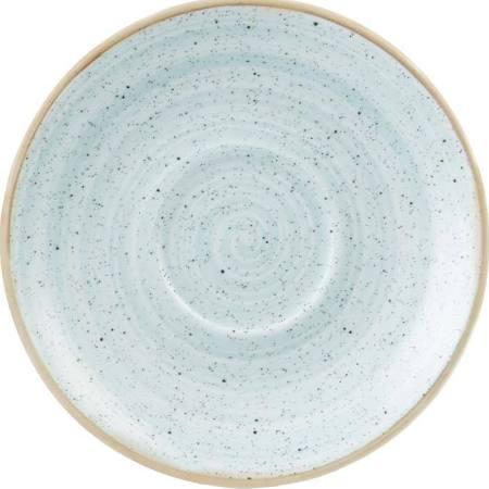 Churchill Stonecast Round Cappuccino Saucers Duck Egg Blue 185mm - Dk5 (Box of 12)